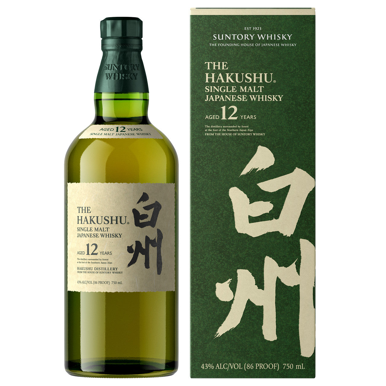 Hakushu Whisky 12 Jahre 0,7 l