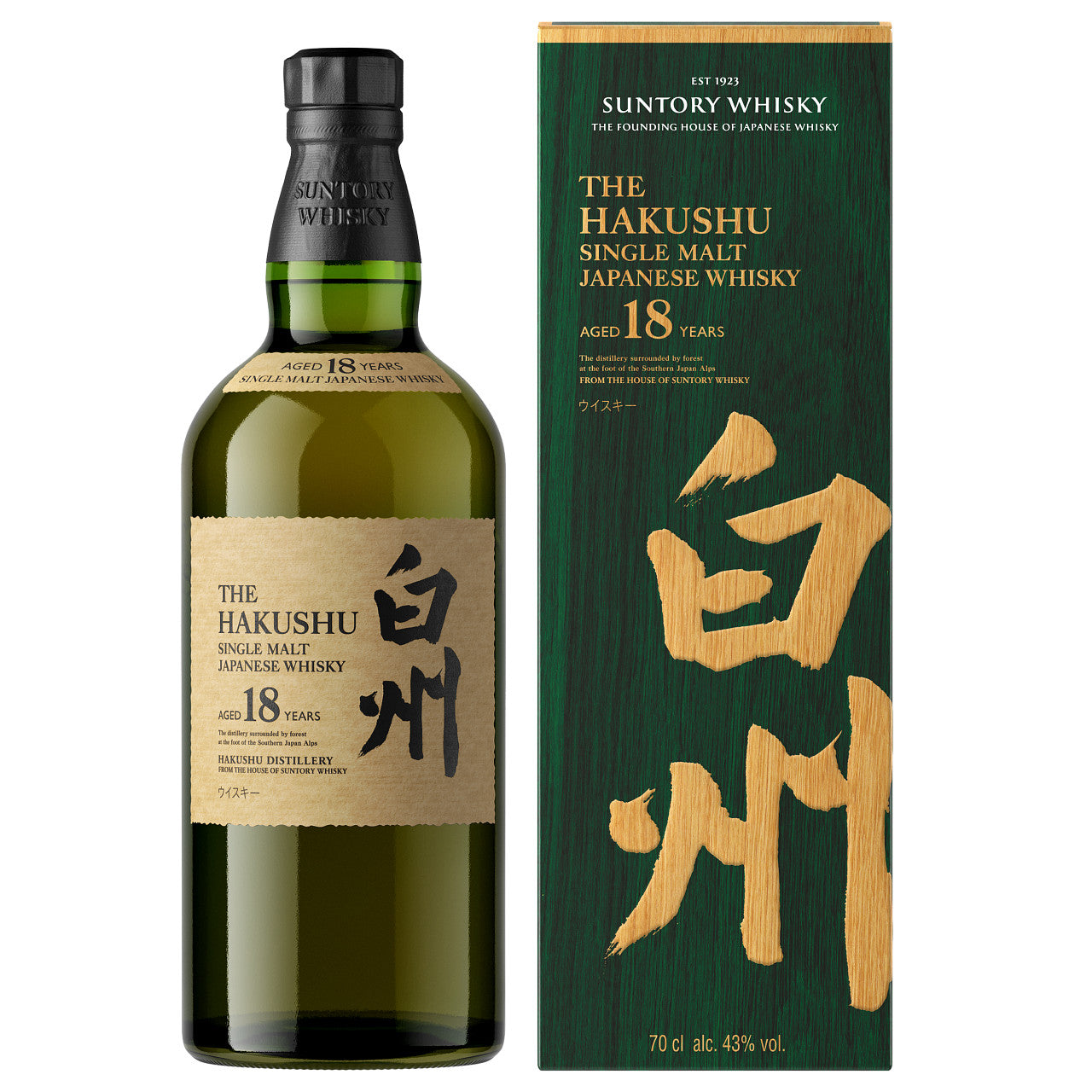 Hakushu 18 Jahre 0,7 Liter